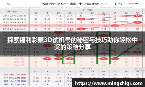 探索福利彩票3D试机号的秘密与技巧助你轻松中奖的策略分享